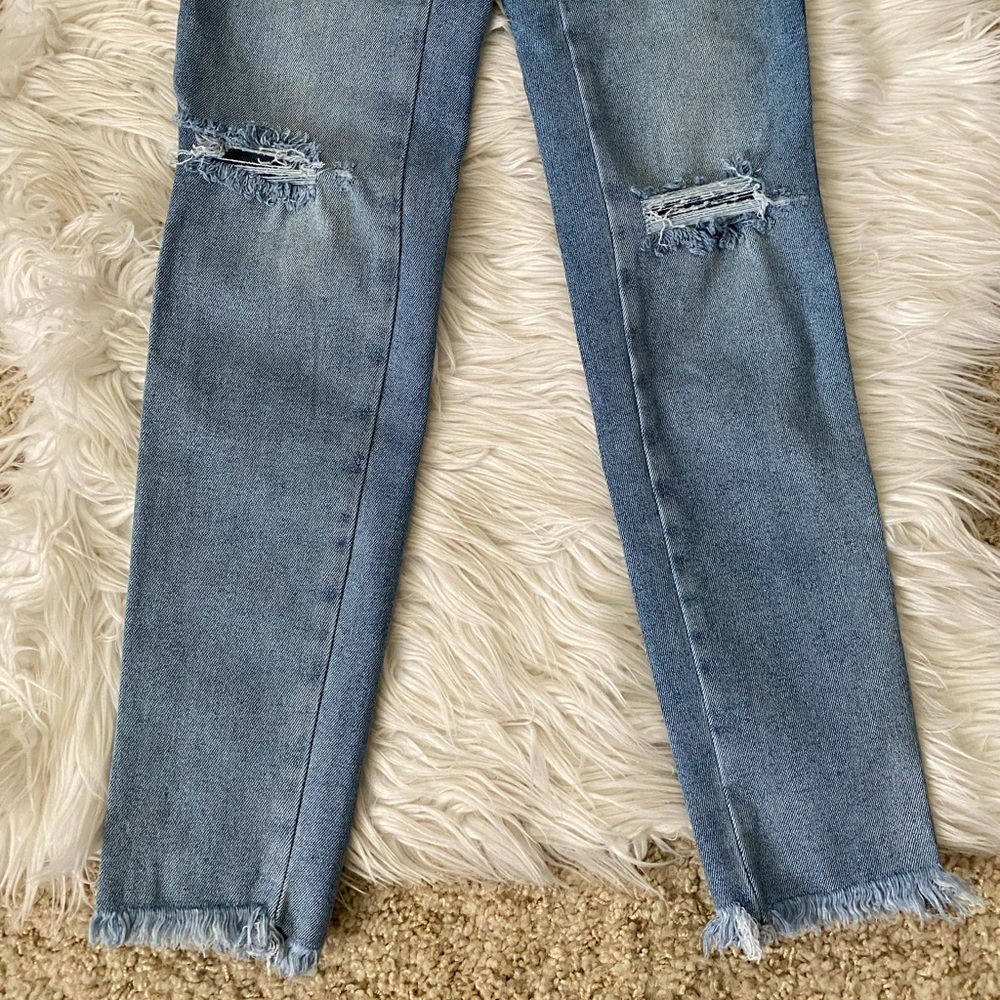 {Free People} We The Free Raw High-Rise Jegging in Light Blue Wash - Women's 27 - Picture 3 of 9